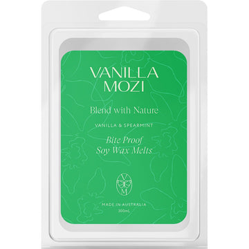 Vanilla Mozi Bite-Proof Soy Wax Melts Vanilla & Spearmint 6pk