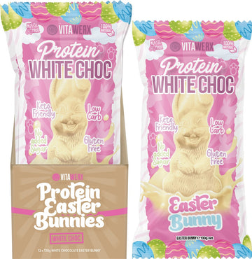 Vitawerx Protein White Chocolate Easter Bunny 12x130g