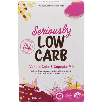 Seriously Low Carb Cake & Cupcake Mix Vanilla 5x250g