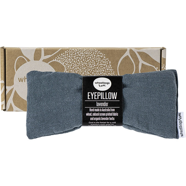 Wheatbags Love Eyepillow Luxe Linen Slate Lavender Scented