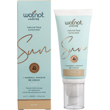 Wotnot Natural Face Sunscreen 40 SPF Nude BB Cream 60g