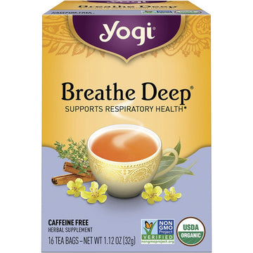 Yogi Tea Herbal Tea Bags Breathe Deep 16pk