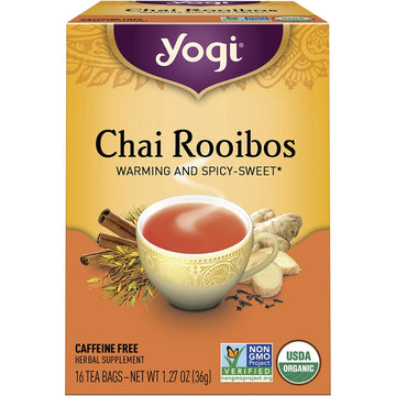 Yogi Tea Herbal Tea Bags Chai Rooibos 16pk