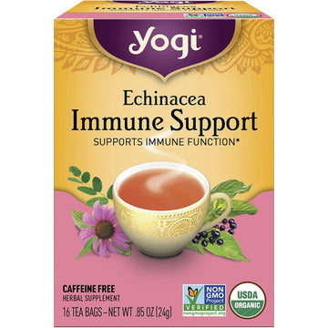 Yogi Tea Herbal Tea Bags Echinacea Immune Support 16pk