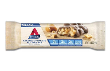 Atkins, Caramel Chocolate Nut Roll Bar 44g