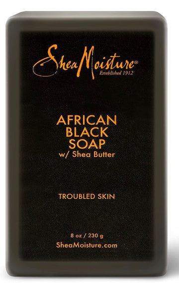 SheaMoisture, Troubled Skin,  African Black Soap with Shea Butter, 230 g