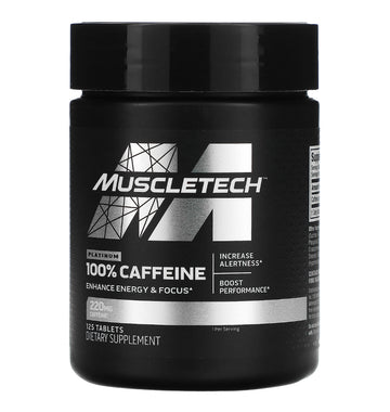 Muscletech, Essential Series, Platinum 100% Caffeine, 220 mg, 125 Tablets